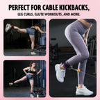DMoose Ankle Strap for Cable Machine - One Size Fit with Premium Padding, Glute Kickback Ankle Strap, Ankle Cable Straps for Workout, Booty Workout, Leg Extension, Hip Abductors & Lower Body Exercises