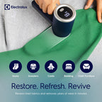 Electrolux Rechargeable Fabric Shaver | 3-Speed Lint Remover for Clothes & Furniture | Eliminates Fuzz & Pilling | Electric Lint Shaver with LED Display & Type-C Fast Charging Port - Blue