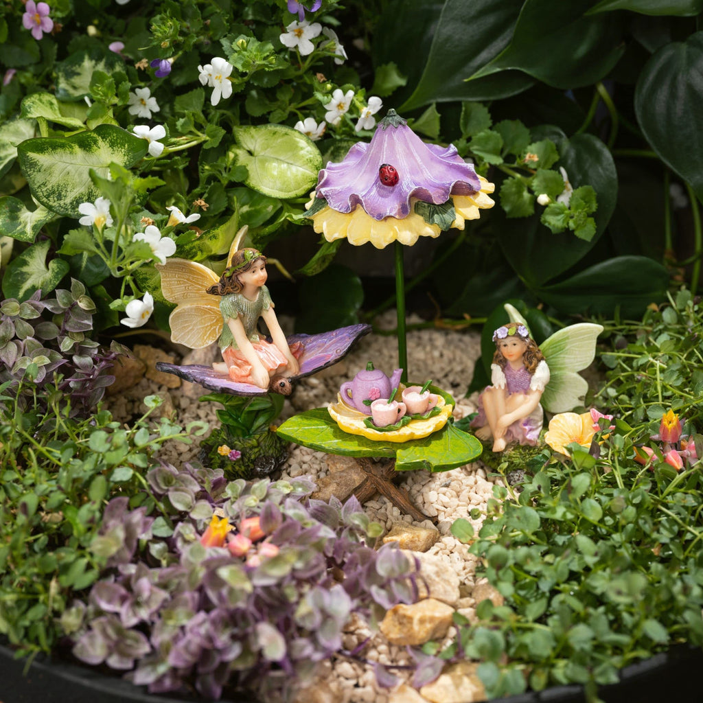 PRETMANNS Fairies for Fairy Garden Accessories Outdoor Kit, 7 Pieces