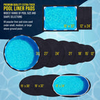 U.S. Pool Supply Ground Shield 15-Foot x 30-Foot Oval Heavy Duty Pool Liner Pad for Above Ground Swimming Pools - Protects Pool Liner, Prevents Punctures, Weed Barrier, Eco-Friendly Extends Liner Life