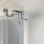 NONO Bracket – No Drill Curtain Rod Bracket for Vertical Blinds, Outside Mounted Blinds Clip On Attachment Set of 3, No Drilling Required, Renter Friendly, Fits Rectangular Headrails