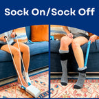 RMS Sock Aid Kit - Easy On Easy Off Device for Putting On Socks and Removing Socks or Stockings for Men and Women with Limited Mobility (Blue)
