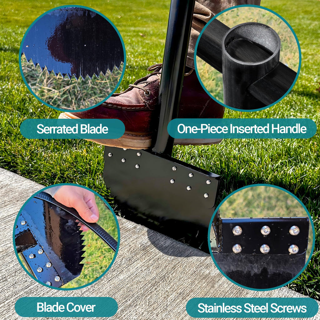 CKLT One-Piece 40in Manual Edger Lawn Tool with Spring Steel Blade