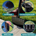 CKLT One-Piece 40in Manual Edger Lawn Tool with Spring Steel Blade