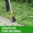 YEELOR Wheel Rotary Edger，Edger for Lawn Edges Alongside Sidewalks & Driveways，with A 58-Inch Adjustable Handle, Ideal for Enhancing The Beauty of Sidewalks, Driveways, and Garden Lawn Edges