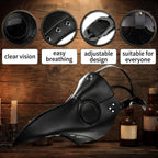 HAOSUN Halloween Plague Doctor Mask Scary Costumes for Adult Men Teen