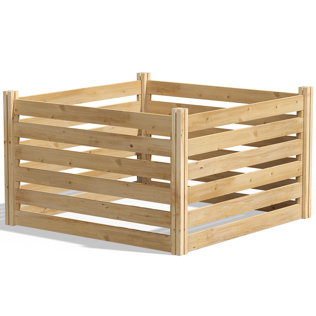 Greenes Fence Premium Cedar Wood Composter, 36" L x 36" W x 31" H (3/4" Thick) / 173.92 gallons - Made in USA with North American Cedar