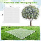15x15FT Fruit Tree Netting with Zipper and Drawstring - Heavy-Duty Fine Mesh Garden Bird Netting for Fruit Trees, Protect Fruits from Birds, Squirrels,Insects,Deer & Pests