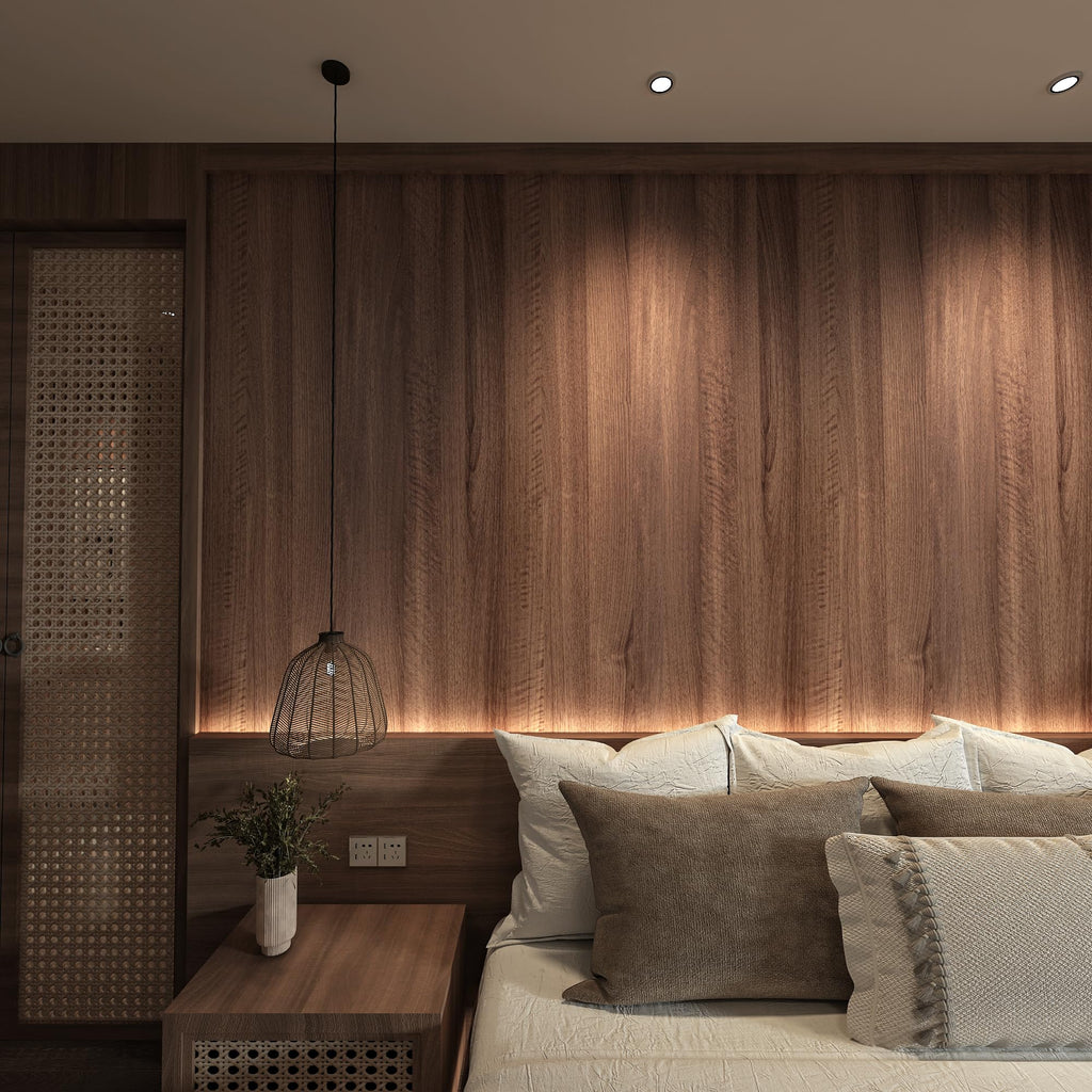 Holomey Walnut Wood Grain Contact Paper Peel and Stick Wood Wallpaper Removable Self-Adhesive Wooden Vinyl Wrap Waterproof Thicken No Bubbles Design for Kitchen Cabinet Countertop Covering 16x354 inch