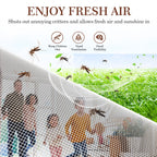 Yotache Door Screen with Magnets Fit Doors 60 x 80, Screen Size 62" x 81" Hanging Net for Patio Sliding Doors, White