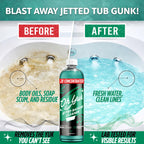 Oh Yuk Jetted Tub Cleaner 2X Concentrated – Deep Cleaning Jetted Bathtub & Jacuzzi Cleaner for Tub Systems with Jets – Removes Buildup – 16 fl oz