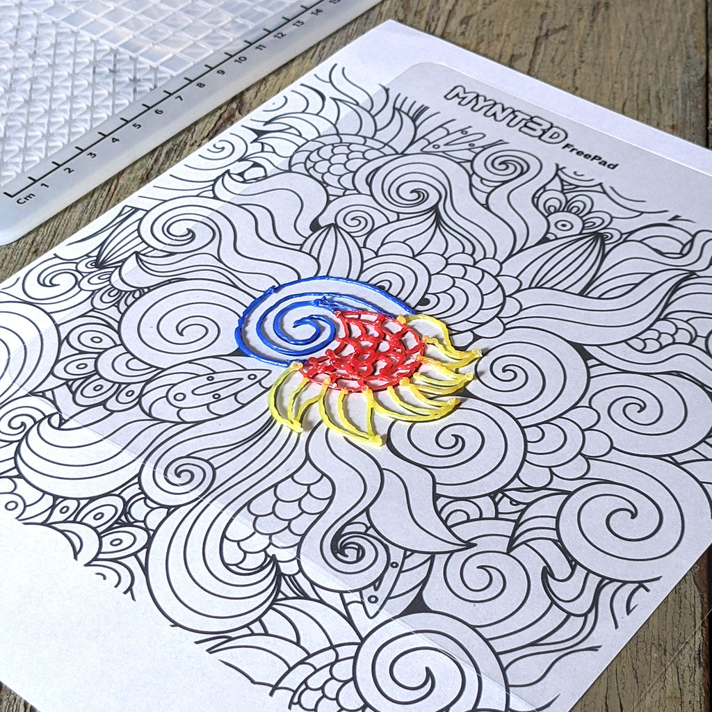 MYNT3D 3D Pen Mat Kit, DesignPad + FreePad,Black