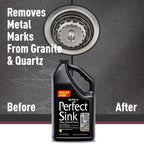 HOPE'S Perfect Sink Cleaner and Polish, Restorative, Water-Repellant, Removes Stains, Ideal for Brushed Stainless Steel, Cast Iron, Porcelain, Corian, Composite, Acrylic, Value Size