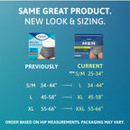 Tena ProSkin Disposable Underwear Male Pull On with Tear Away Seams Medium, 73520, Maximum, 80 Ct