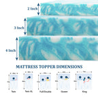 EGO 2 Inch Twin Mattress Topper Gel Memory Foam for Pressure Relief