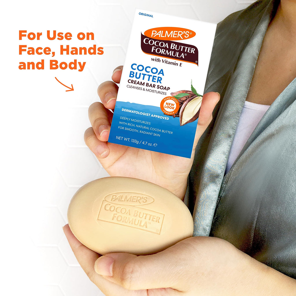 Palmer's Cocoa Butter Formula with Vitamin E Daily Skin Therapy Formula Cream Soap, 3.5 Ounces (Pack of 12)