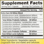 Renew Life Extra Care Digestive Probiotic Capsules, 50 Billion CFU Guaranteed, Daily Supplement Supports Immune, Digestive, Respiratory Health(1), L. Rhamnosus GG, Dairy, Soy and Gluten-Free, 30 Count