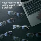 Gaoye 6 pack Executive Style Reading Glasses Men - Durable Readers with Blue Light Filtering - Comfortable Fit with TR90 Frames