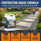 Shabebe Rock Glue for Landscaping 1 Gallon - Contractor Grade Mulch & Gravel Binder with Superior Grip, All-Weather Resistant, Stronger Hold & Long-Lasting for High-Traffic Walkways, Pebble