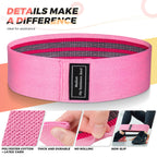 Renoj Resistance Bands, Yoga Starter Sets for Women and Men, 3 Set of Stretch Exercise Workout Bands for Booty Legs, Elastic Pilates Flexbands