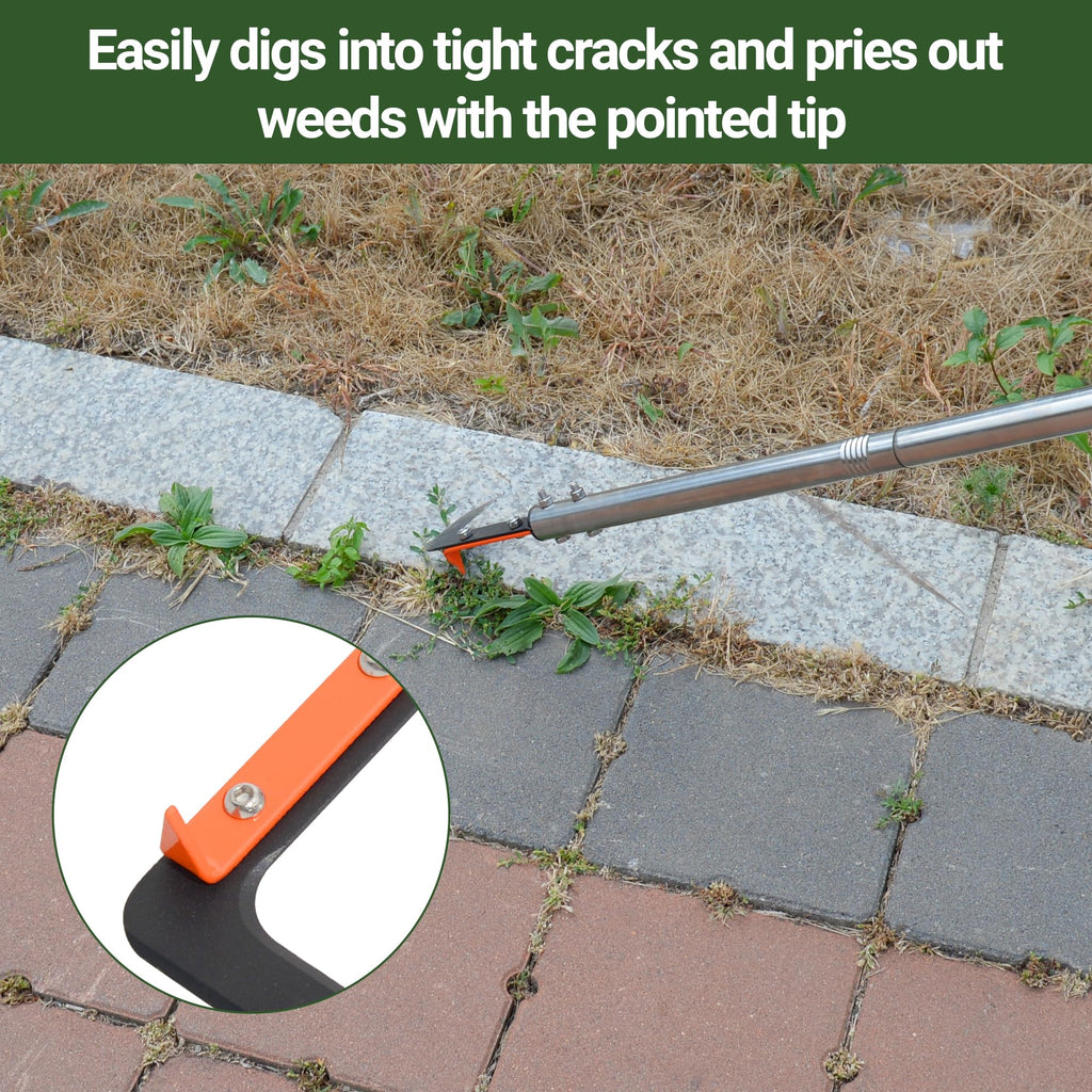 CKLT 58in Crack Weeder with Spring Steel L-Shaped Blade