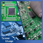 Desoldering Wick and Soldering Flux Paste for Electronics Repair, No Clean Flux(10CC), Solder Removal Kit