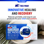 Ice Packs for Injuries Reusable (3-Piece Set) – Hot and Cold Ice Pack Therapy Gel Wrap Support – Supports Recovery, Joint and Muscle Pain – Knees, Back & More (3 Piece Set - Classic)