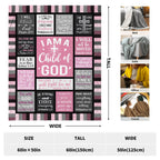 CUJUYO Christian Gifts for Women, Christian Birthday Gifts Blanket 60"x50"