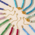 chorfla Beaded Gemstone Necklace for Women Summer Beach Handmade Jewelry