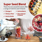 Barlean's Organic Flax Chia Coconut Seed Blend with 2,330 mg Omega 3 Fatty Acids, Fiber Supplement with Whole Chia Seeds and Ground Flaxseed, 12 oz, 2 Pack