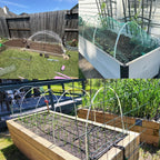 Garden Hoops 20pcs, Sunwuk Greenhouse Hoops for 1-3.5ft Wide Raised Bed, 5 Sets of 5.6ft Long Super Bendable Fiberglass Rods, Raised Planter Box Kit and Mini Greenhouse for Row Cover (S Size)