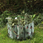 Garden Tool Set with Hummingbird Print, Heavy Duty Gardening Hand Tools with Garden Tool Bag,Gardening Gifts for Women&Men,Green