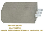 ROODO Pet Stroller Mat,Dog Stroller Cushion,Inner Pad for Exclusive Use,Original,Replaceable,Easy to Clean,Set of 3 pc(Khaki)