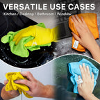 Simple Houseware Microfiber Cleaning Cloth 150 Pack, 12" x 16", 4 Colors