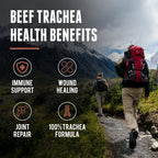 Grass Fed Beef Trachea - New Zealand Sourced Trachea. 3,000mg per Serving, 200 Count