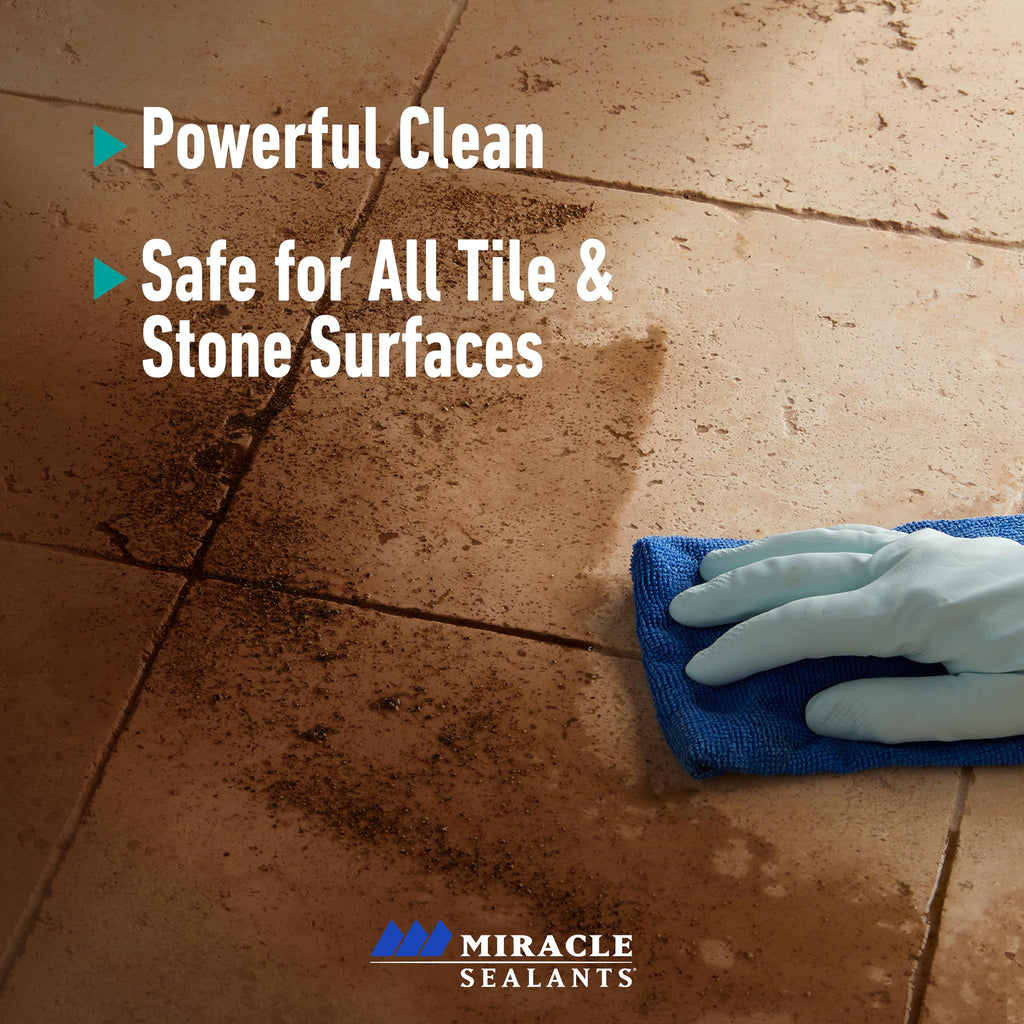 Miracle Sealants Miracle Heavy Duty Non-Acidic Cleaner, Tile & Stone Cleaner & Grout Haze Remover, Quart