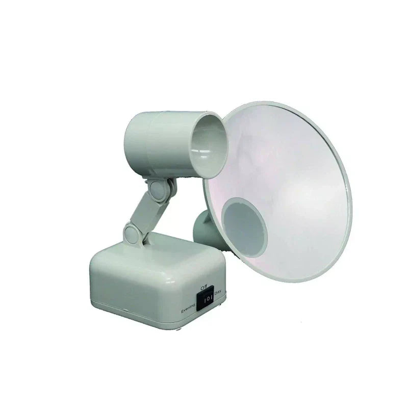 Floxite Travel Lighted Floxite 15X Supervision Magnifying Mirror Light, Dove White