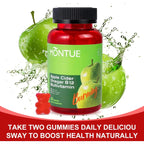 Apple Cider Vinegar Gummies with B12 & Multivitamins – 60 Vegan, Non-GMO Gummies for Gut Health, Energy Boost, and Digestion Support for Men & Women – 30-Day Supply
