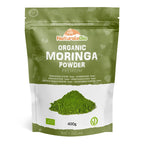 Organic Moringa Oleifera Leaf Powder - Premium Quality - 400g. Bio, Natural and Pure. Leaves Picked from The Moringa Oleifera Plant. NaturaleBio