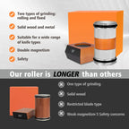 Knife Sharpener Tool,Upgraded Rolling Knife Sharpener Kit,Knife Sharpening with Diamond and Ceramic for Steel of Any Hardness,Kitchen Knives Sharpener Kit with 15 & 20 Degree Magnetic Angle (Silver)