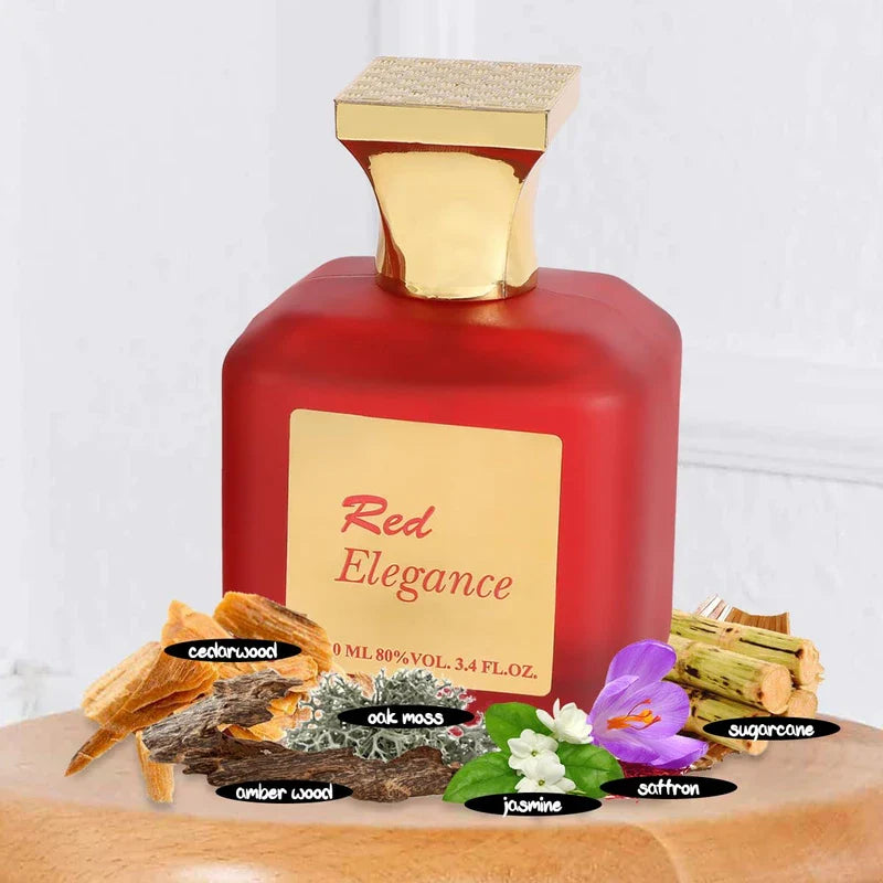 EBC PERFUME Red Elegance Perfume - Eau De Parfum for Women - 3.4 fl.oz