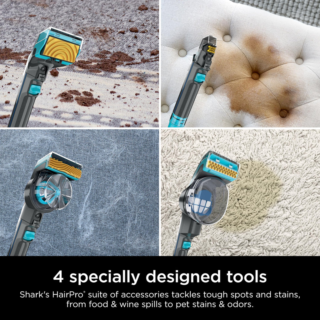 Shark CarpetXpert HairPro | Upright Carpet, Area Rug & Upholstery Cleaner | StainStriker Handheld Tough Stain Remover & Onboard Self Clean | Pet Hair Pickup & Odor Removal | 5 Tools | Navy | EX304