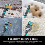 Shark CarpetXpert HairPro | Upright Carpet, Area Rug & Upholstery Cleaner | StainStriker Handheld Tough Stain Remover & Onboard Self Clean | Pet Hair Pickup & Odor Removal | 5 Tools | Navy | EX304