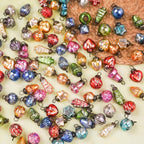 IndianShelf 25 Pieces Retro Distress Glass Vintage Christmas Tree Ornaments
