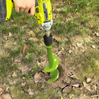 TCBWFY 4"x12" Auger Drill Bit for Planting and Digging Holes, Garden Plant Flower Bulb Rapid Bulb Planter Earth Auger Bit Post or Umbrella Hole Digger for 3/8" Hex Drive Drill