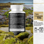 Sea Moss Black Seed Oil Ashwagandha Turmeric Bladderwrack Burdock - with Manuka, Honey Dandelion, ACV Black Pepper Gluten Free - 60 Count
