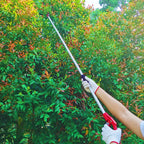 Prunrt Tree Trimmer, 4 Foot Pole Pruner, Long Reach Pruning Shears, Cut and Hold Garden Clippers, Aluminum Lightweight Handle Fruit Picker, Branch Bypass Loppers