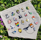 SINCCO Cute Enamel Backpack Pins, Funny Anime Lapel Pin Bulk Set