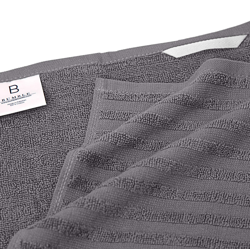 Premium Kitchen Towels 6 Pack 100% Cotton, 20"x28" Dish Towels - Grey
