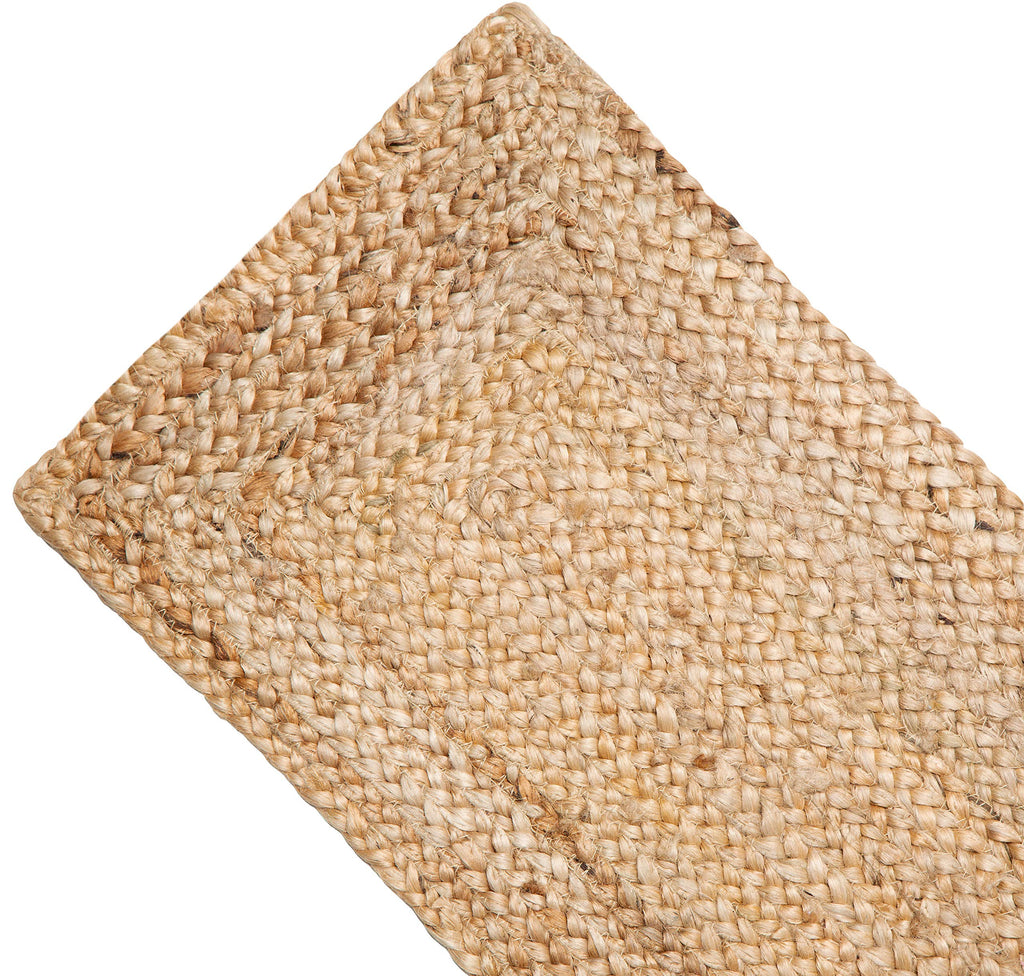 COTTON CRAFT Jute Braided Table Runner - 13x36 inches Natural Table Runner